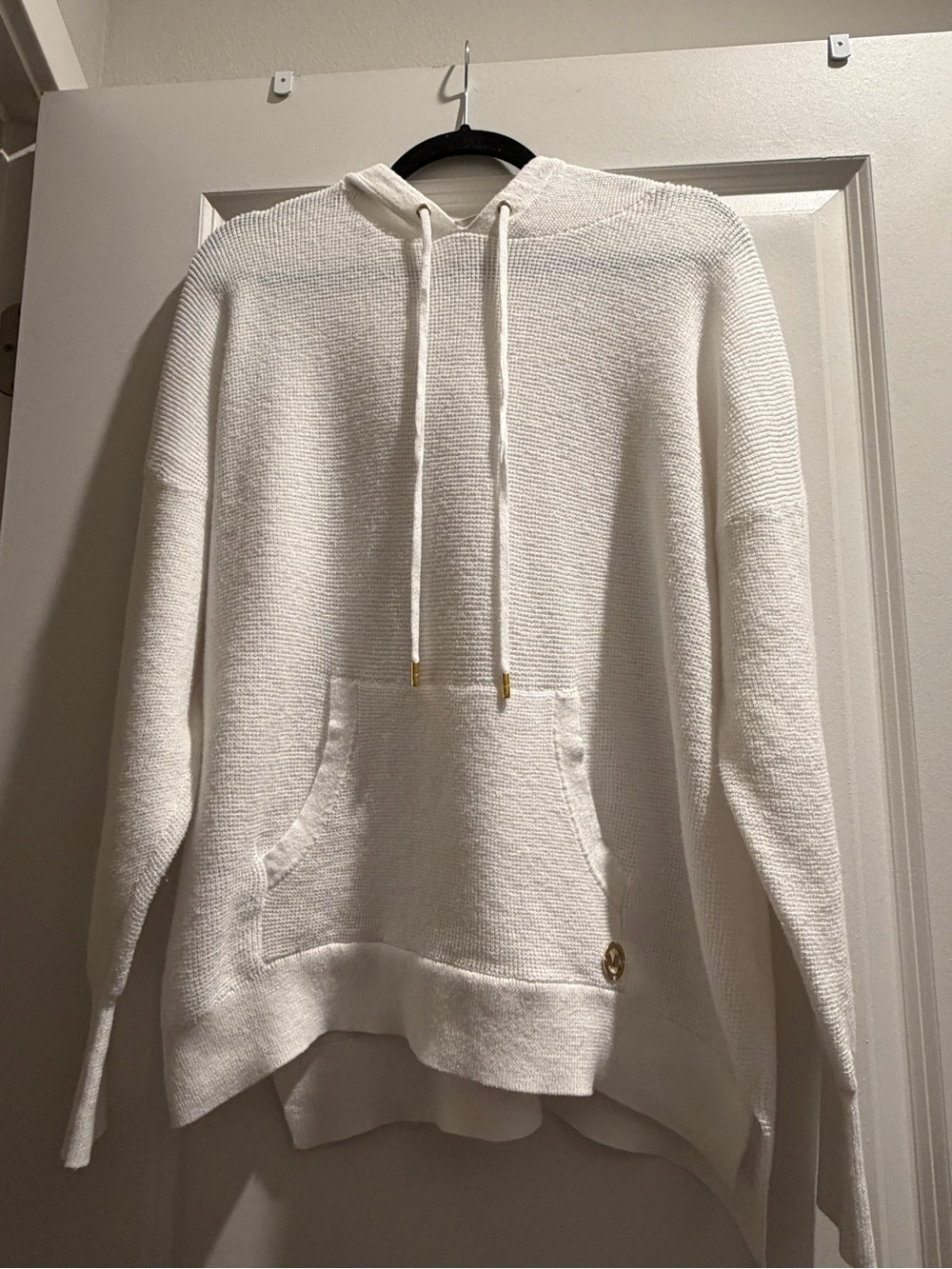 Michael Kors Waffle Knit Hooded Sweater